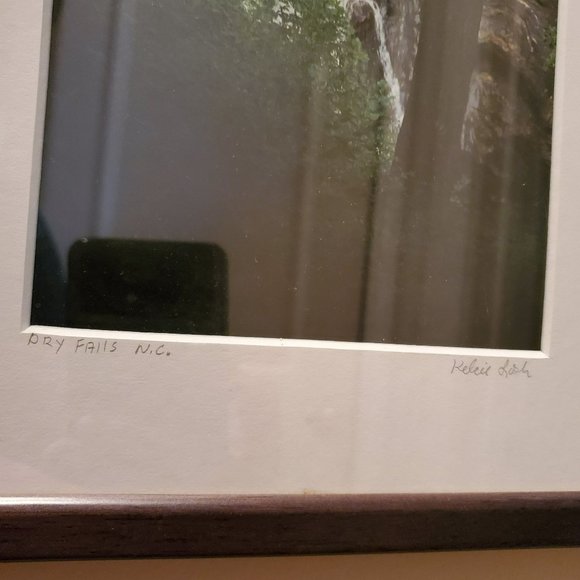 Art Print, Framed Matted Signed, Mark Losh Photography, Dry Falls NC Waterfall - Picture 4 of 8